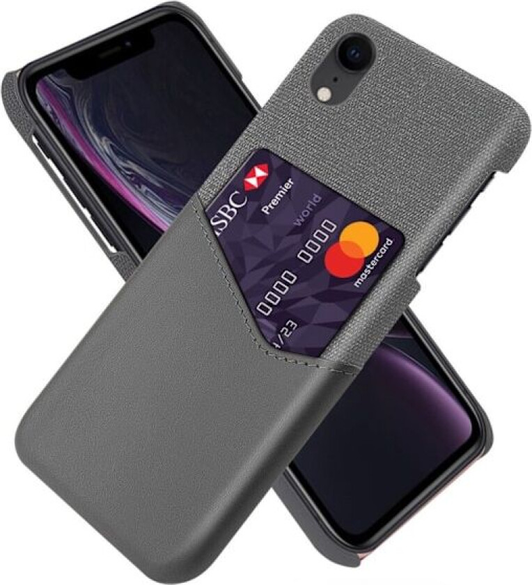 Bofink iPhone Xr Kortdeksel - Grå