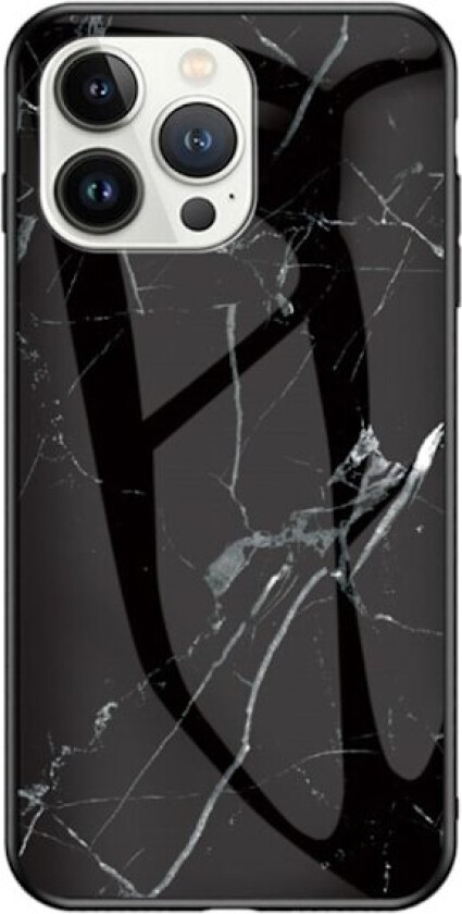 Fantasy Marble iPhone 14 Pro Deksel - Svart Klinkekule