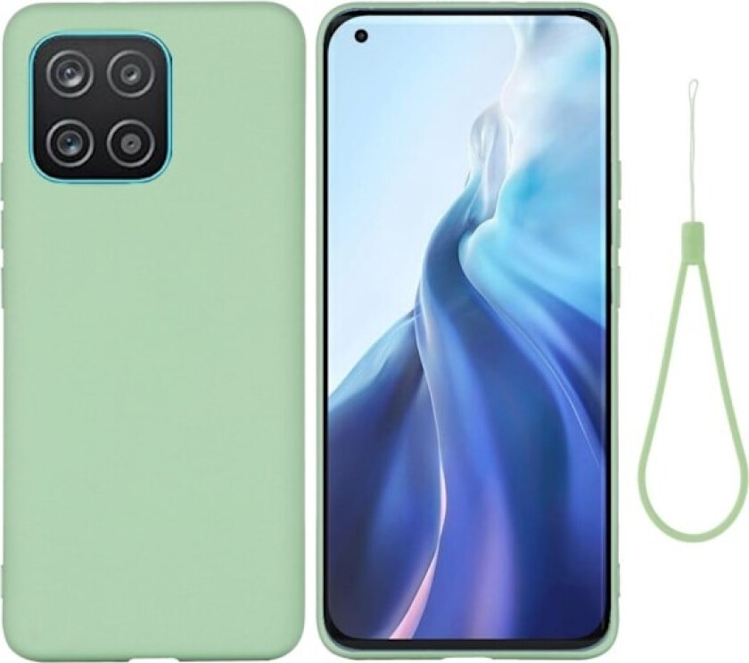 Matt flytende silikondeksel for Samsung Galaxy A03 - Grønn