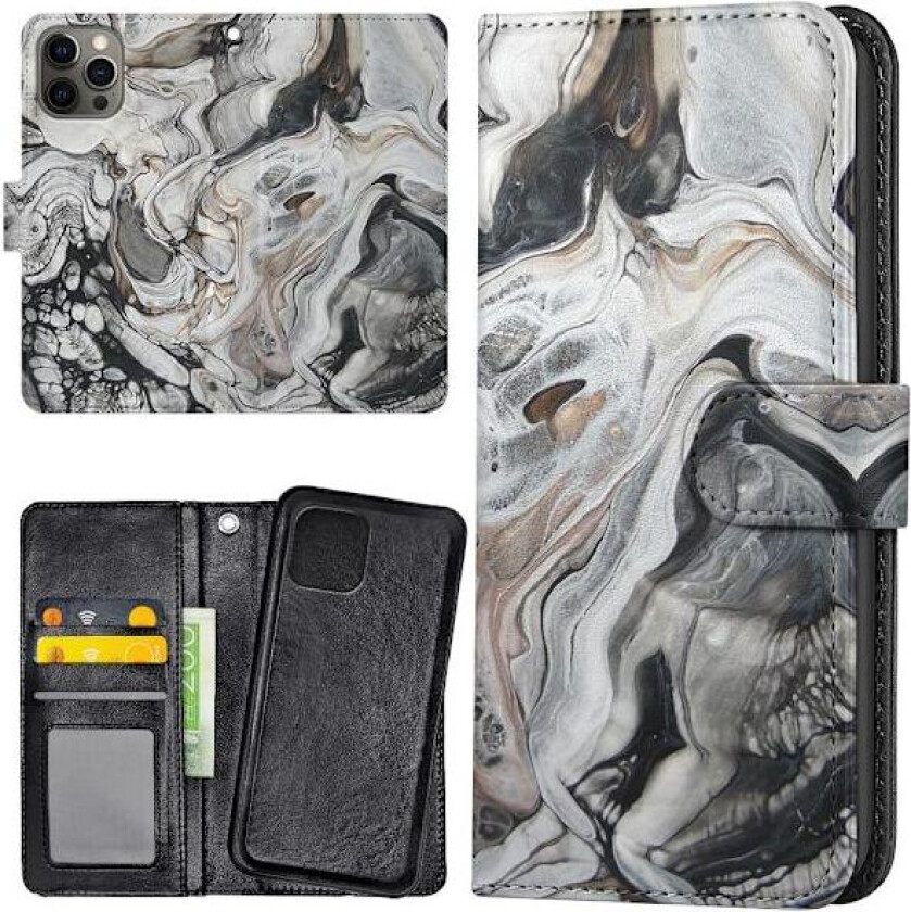 iPhone 15 Pro - Lommebok Deksel Marmor