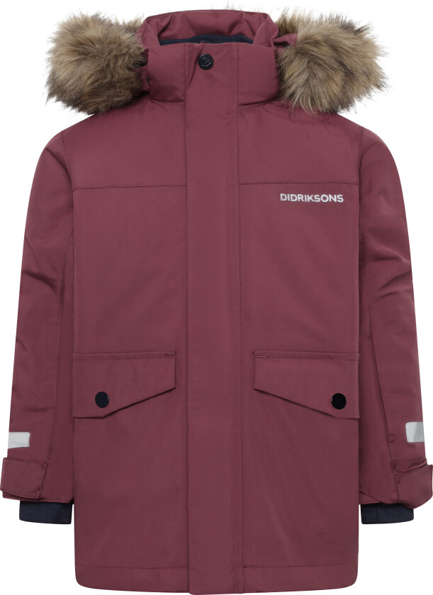 Kids' Bjärven Parka 4 Anemon Red