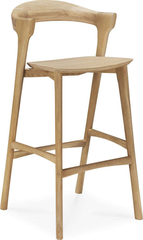 Bok Bar Stool - Varnished Oak - Barstoler - Alain Van Havre - Tre farget - Tre