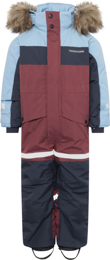 Kids' Bjärven Coverall 4 Anemon Red