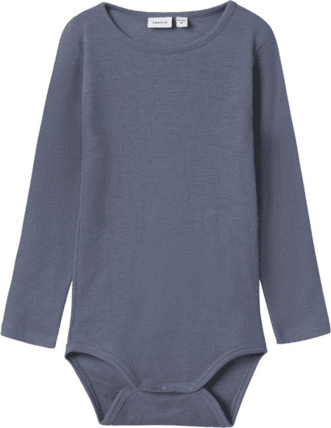 Name It Nmmwossa body i ull/silke småbarn, Folkstone Gray