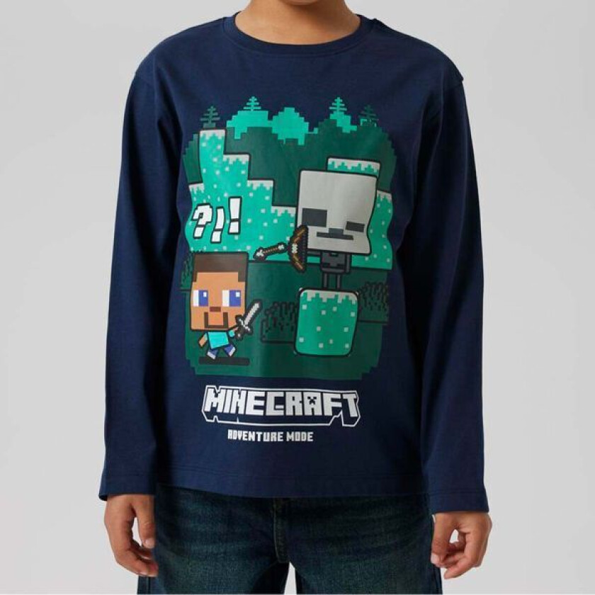 Name It Nkmac Minecraft genser til barn, Navy Blazer