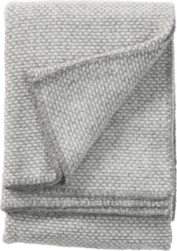 Domino pledd ull lysgrå