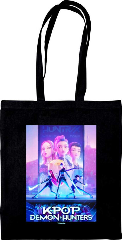 KPop Demon Hunters (KEY ART) BLACK TOTE BAG