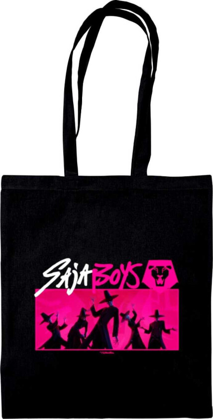 KPop Demon Hunters (SAJA BOYS) BLACK TOTE BAG