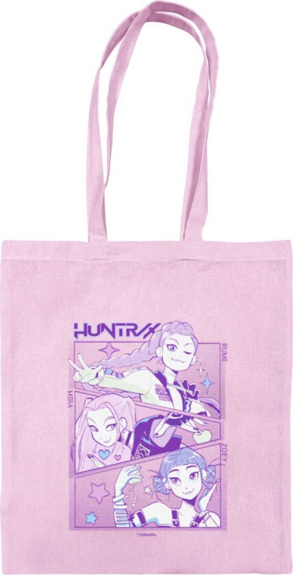 KPop Demon Hunters (HUNTRIX) LIGHT PINK TOTE BAG
