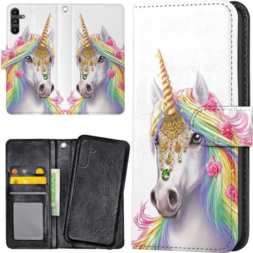 Samsung Galaxy S25 - Lommebok Deksel Unicorn/Enhjørning