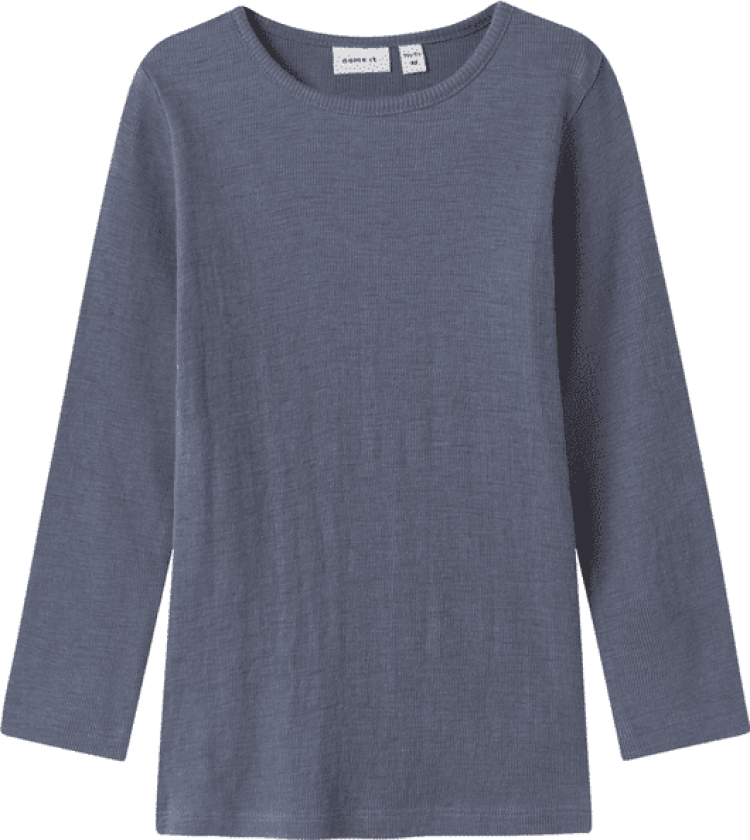 Bilde av Name It Nmmwossa genser i ull/silke småbarn, Folkstone Gray