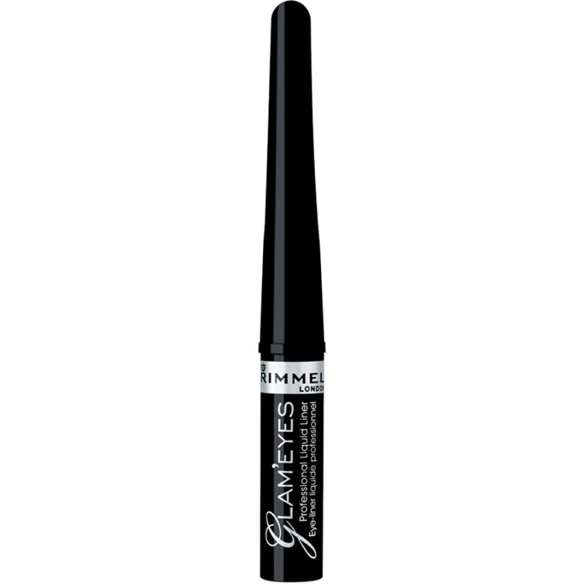 Glam Eyes Professional Eyeliner Pitch Black 001