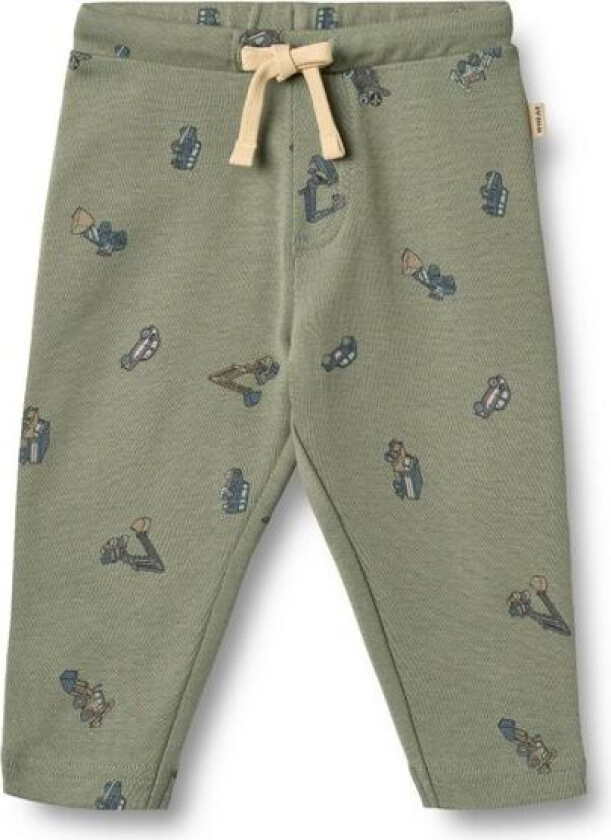 Bukse Baby Manfred Dusty Green Cars