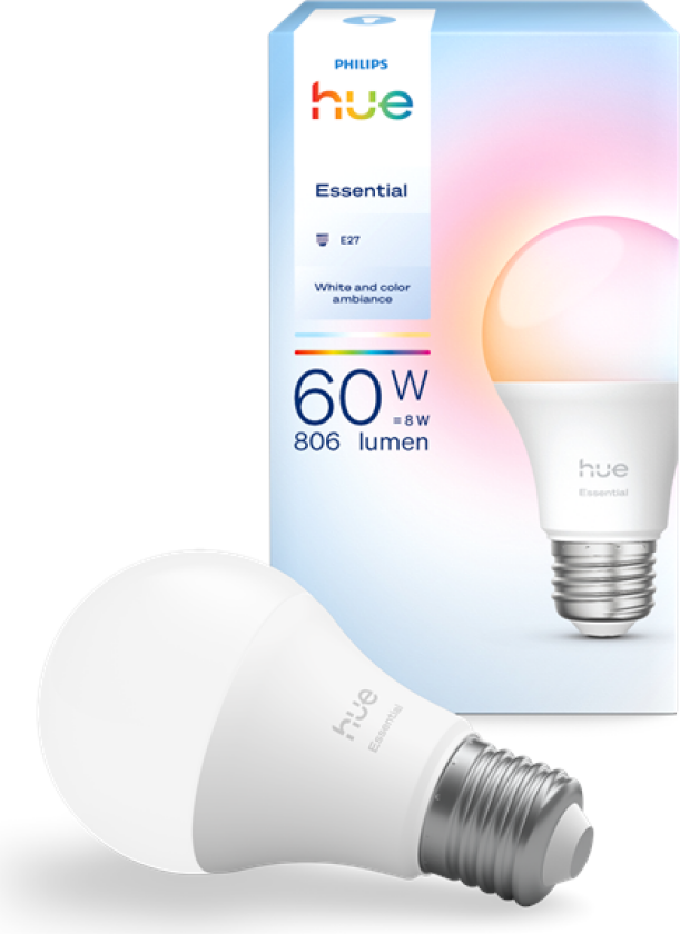 Hue Essential A60 - E27 smartlyspære - 806 lm - 8 W
