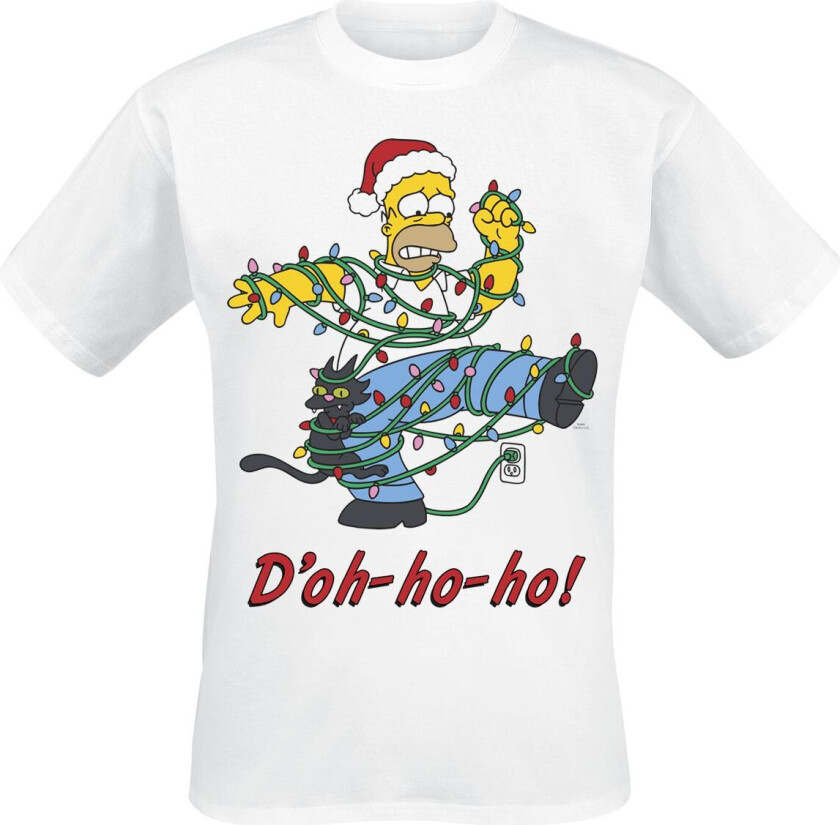 T-skjorte - Ho Ho Doh - S til XXL - Herrer - hvit