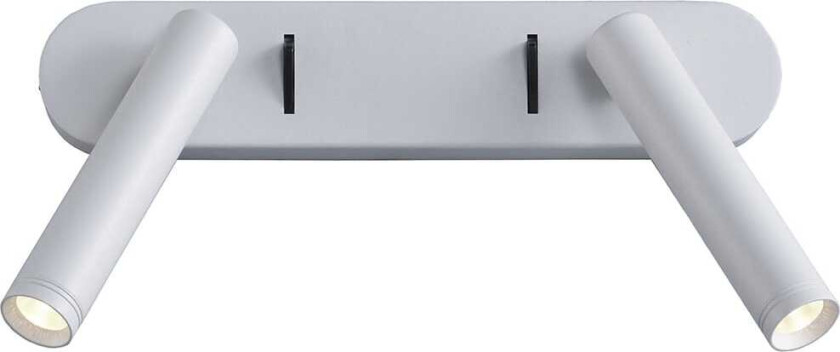 Point vegglampe 2-lys - Hvit