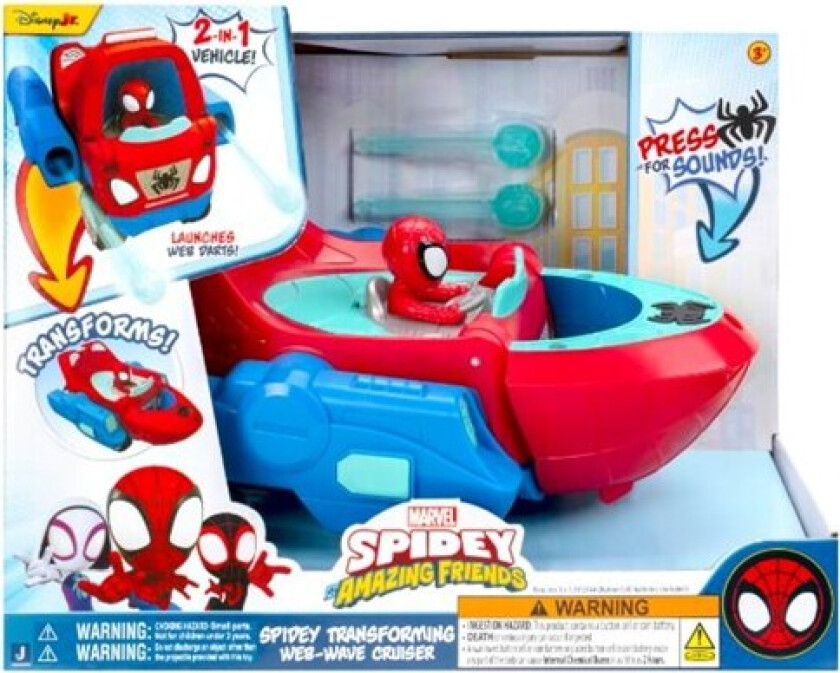Bilde av Spidey Transforming Web-wave Cruiser