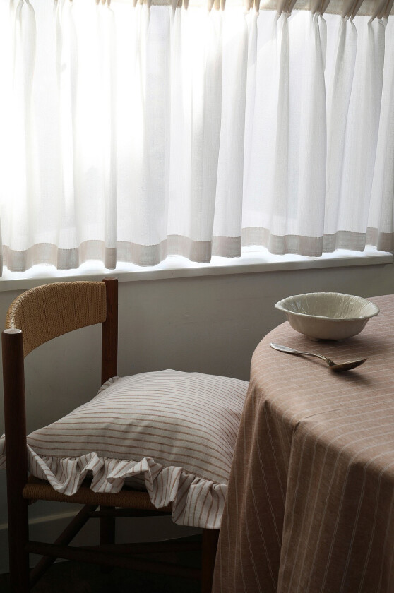 Bistro Curtain Claire Extra Wide - Beige