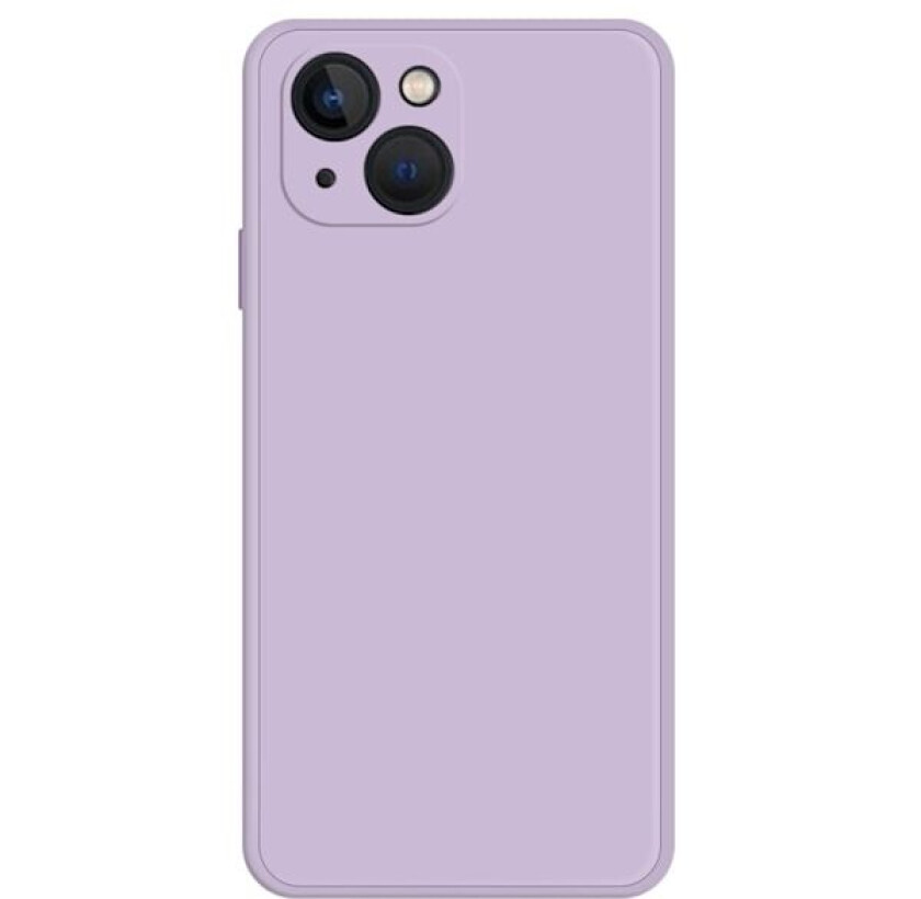 Avfaset gummiert anti-falldeksel for iPhone 14 - Lilla
