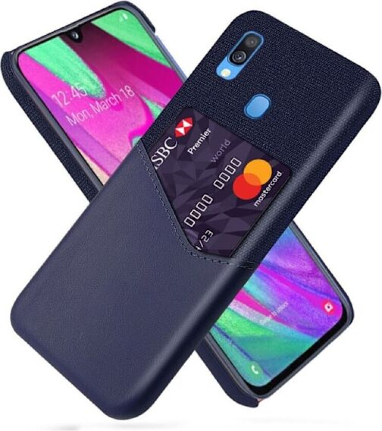 Bofink Samsung Galaxy A40 Kortdeksel - Blå