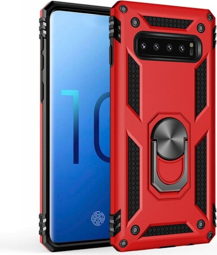 Bofink Combat Samsung Galaxy S10 deksel - Rød