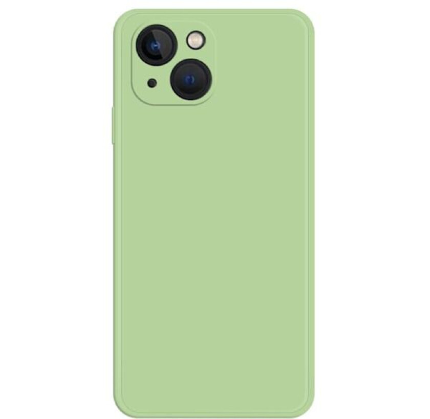 Avfaset gummiert anti-falldeksel for iPhone 14 - Grønn
