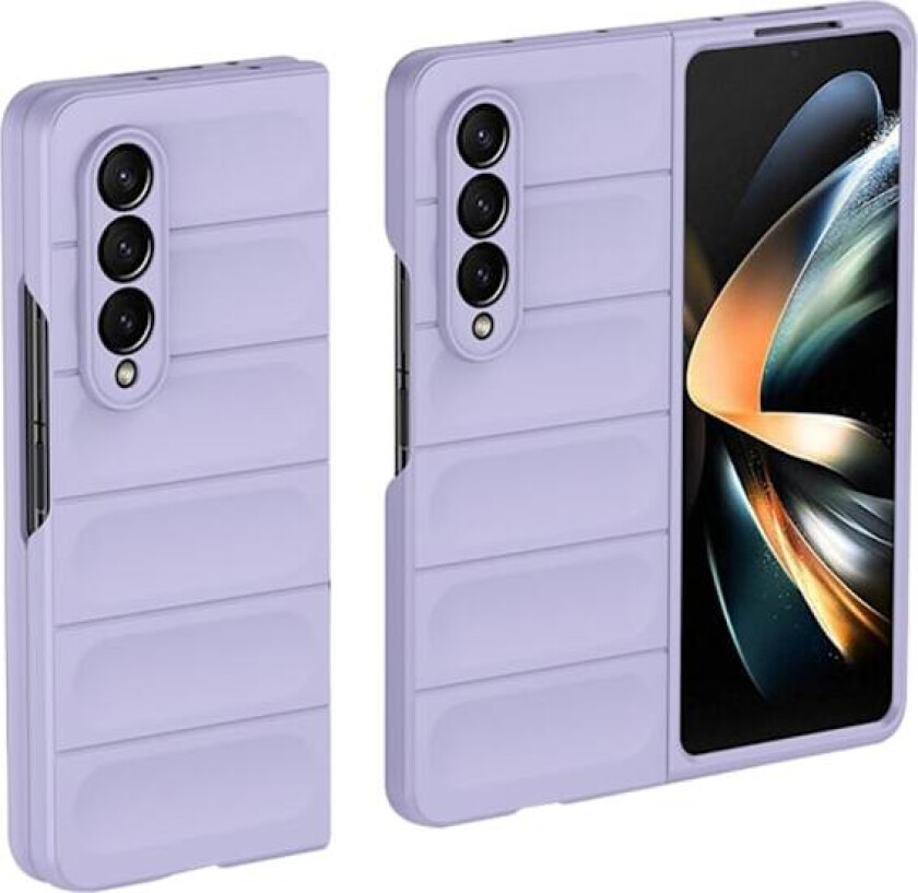 Deksel med mykt grep for Samsung Galaxy Z Fold4 - Lilla