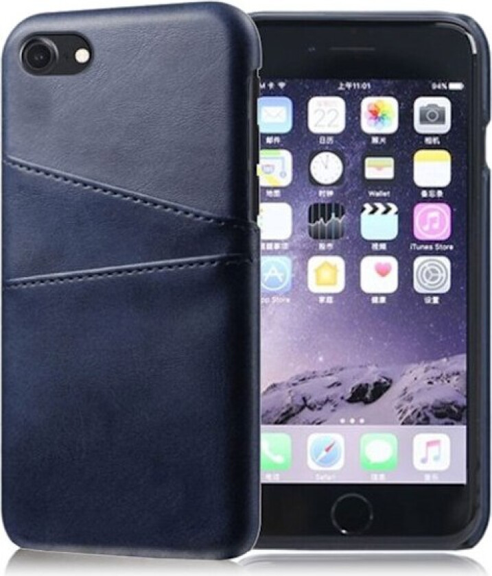 Dual Card deksel - iPhone SE 2020 / 8 / 7 - Blå