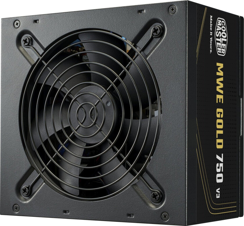 MWE GOLD 750V3 Strømforsyning til PC - ATX 3.1, 750W, 80 Plus Gold, Ikke-Modulær