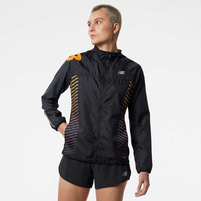 Reflective Accelerate Windcheater Jacket, treningsjakke dame Black Multi