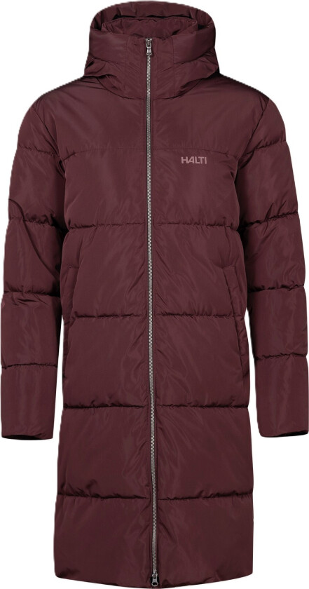 Women's Sammal Insulated Parka Jacket Fudge Maroon Red