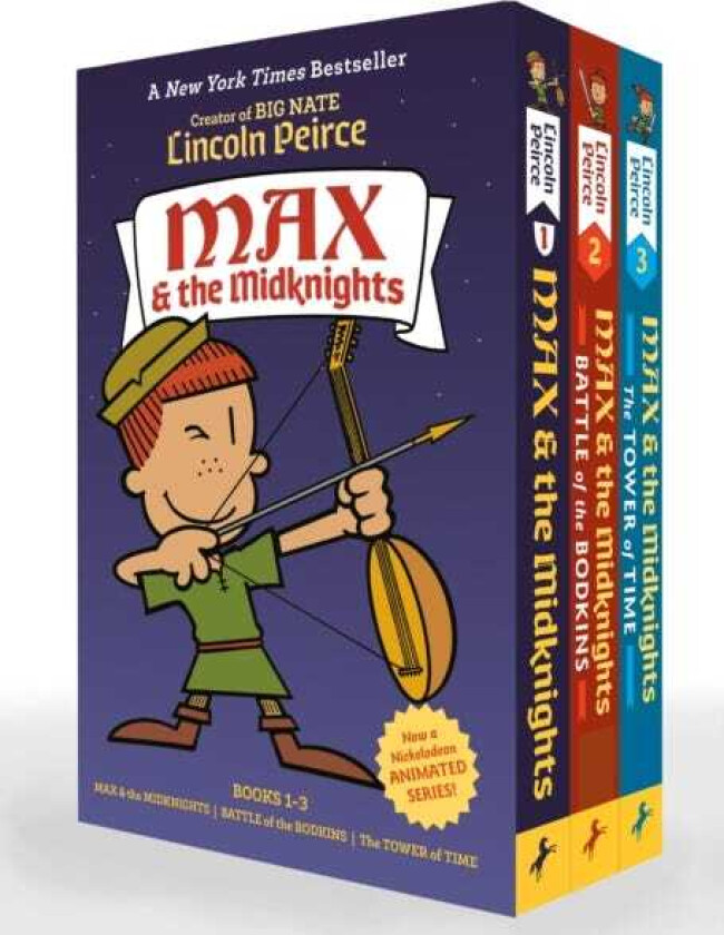 Max and the Midknights Paperback 3Book Boxed Set Max and the Midknights; Max and the Midknights: Battle of the Bodkins; Max and the Midknights: The Tower of Time