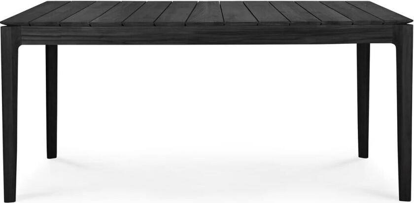 Bok outdoor spisebord svartbeiset teak 162 x 80 cm