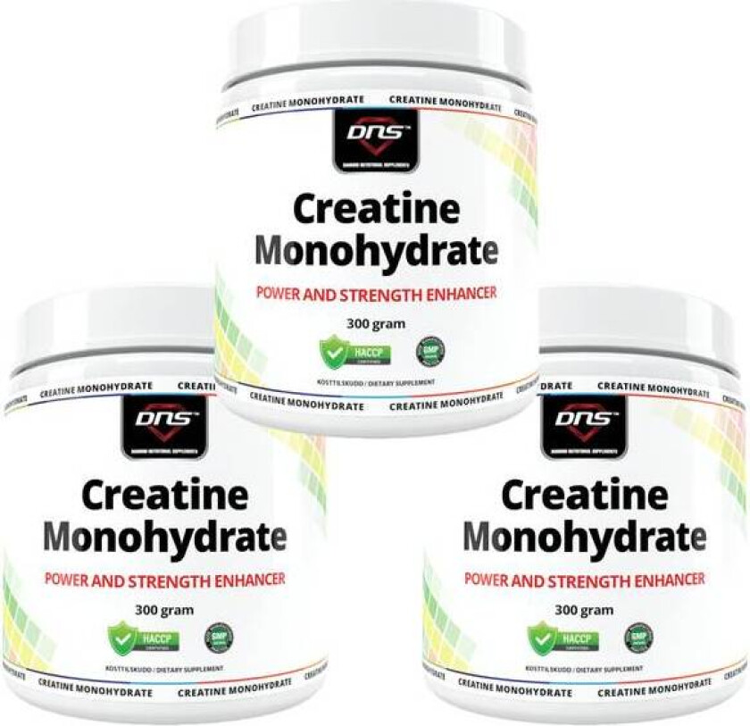 3-Pack Creatine Monohydrate - 3 x 300 gram