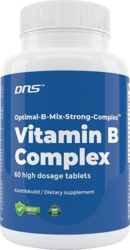 Vitamin B-Complex Høyt Dosert - 60 tabletter