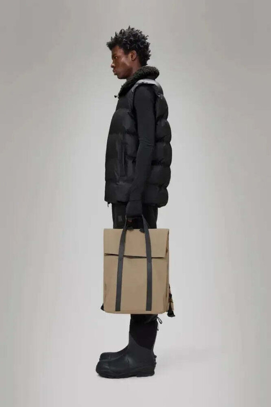 2 Way Tote Backpack Beige