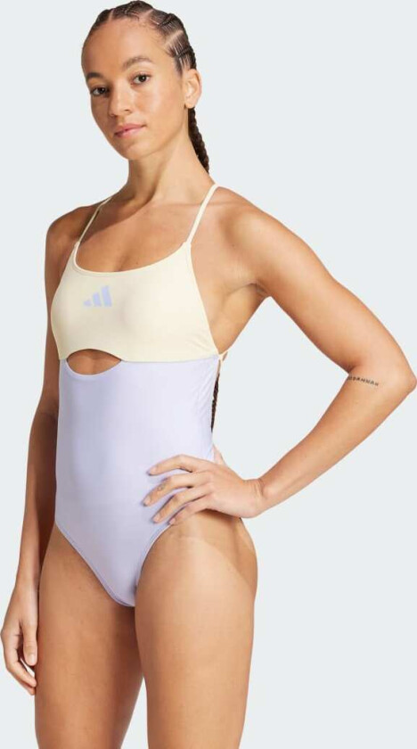 Padded Colorblock X-Back Badedrakt