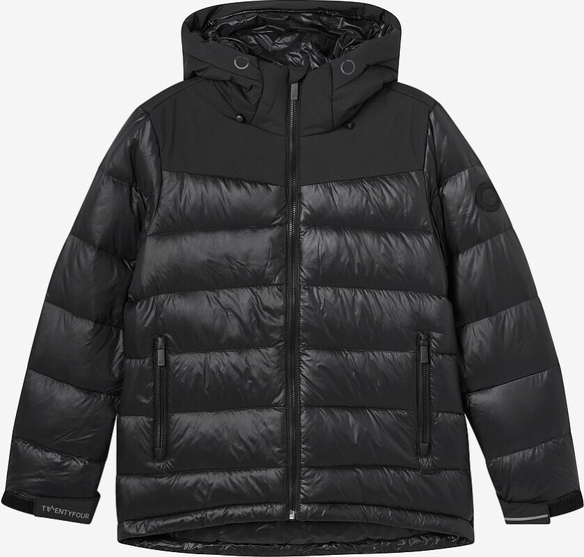 Dun jakke Aurora Warm Downjacket JR - Svart