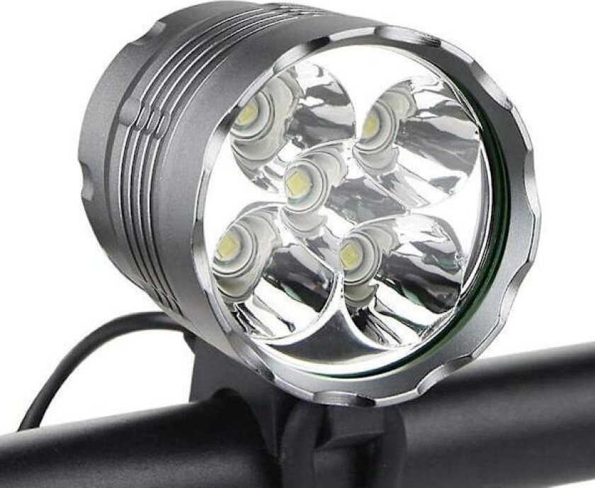Sykkellykter, 6000 Lumen 5 LED Sykkellykt, Vanntett Terrengsykkel