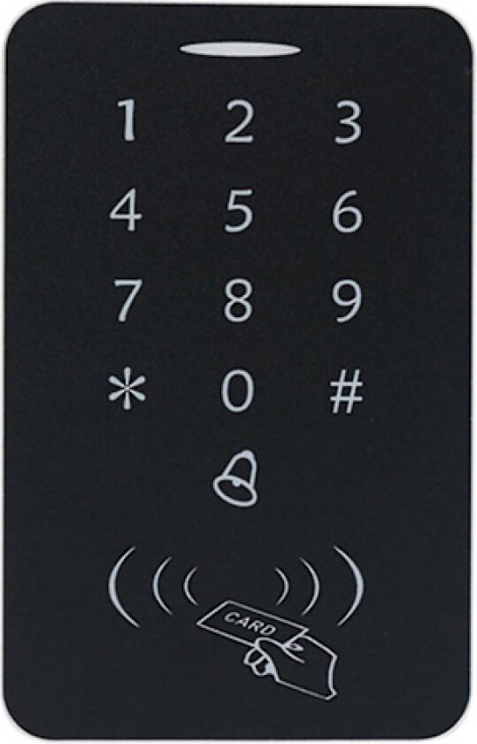 Nøkkelfri dørlås med tastatur, Smartlås Elektronisk frontdørlås Berøringsskjerm Tastatur Dørlås Automatisk lås Støtter 1000 brukere