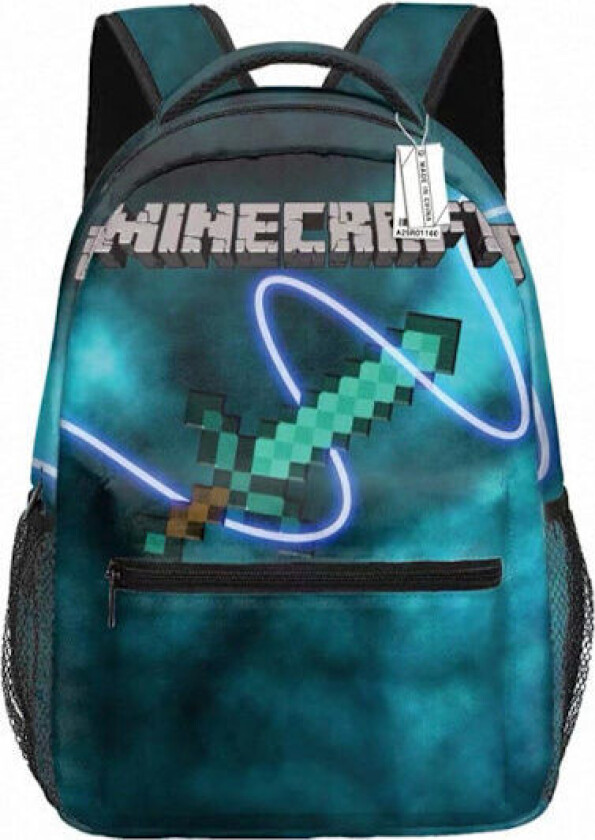 Kompatibel Minecraft Ryggsekk For Gutter | Svart Skolesekk For Barn | Grønn Creeper Zombie Skjelett Enderman & Huleedderkopp{ee} M