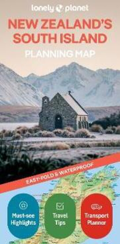 Lonely Planet New Zealand's South Island Planning Map