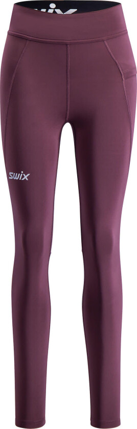 Women's Pace High Waist Tights Plum L, Plum