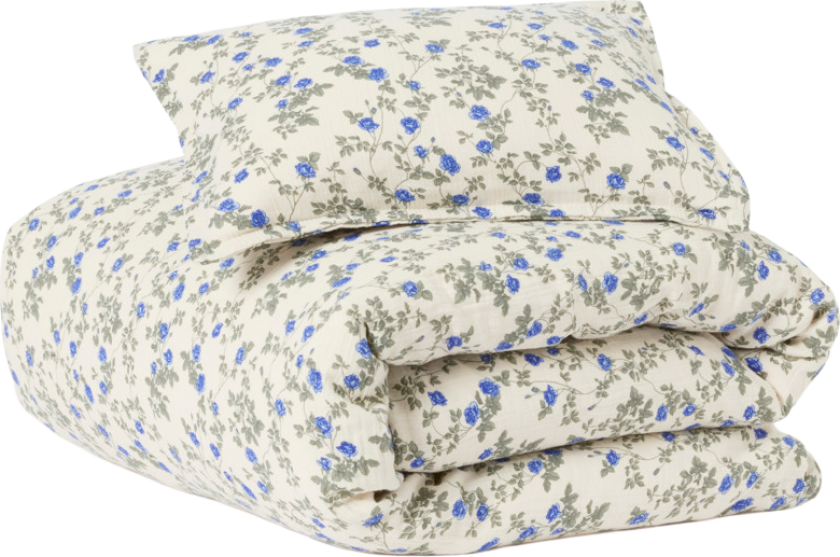 Dainty Muslin sengesett baby 70x80 cm/28x35 cm