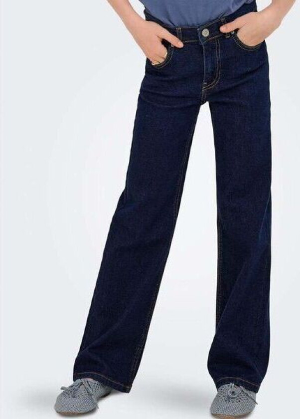 Kogjuicy wide-leg jeans til barn, Dark Blue Denim