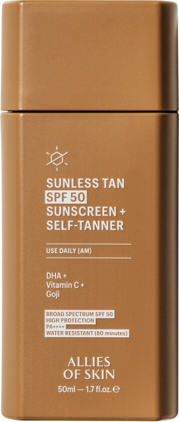 Sunless Tan SPF 50 Sunscreen + Self-Tanner (50 ml)