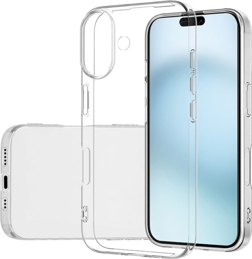 Nordic Covers iPhone 16 Deksel Feather Series Transparent