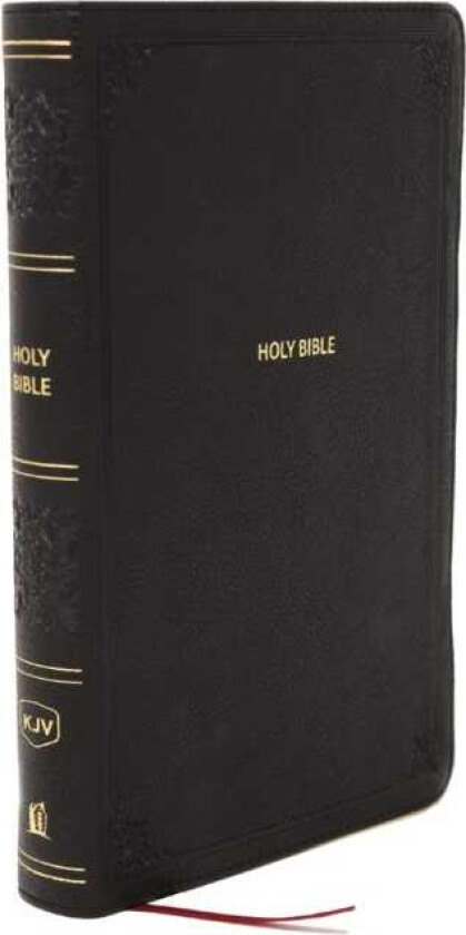 KJV Giant Print EndofVerse Reference Bible, Black Leathersoft, Red Letter, Comfort Print (Thumb Indexed)