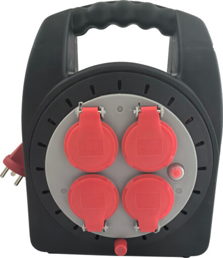 E-line kabeltrommel "Mini", 230 V med jord, lukket, 15 m