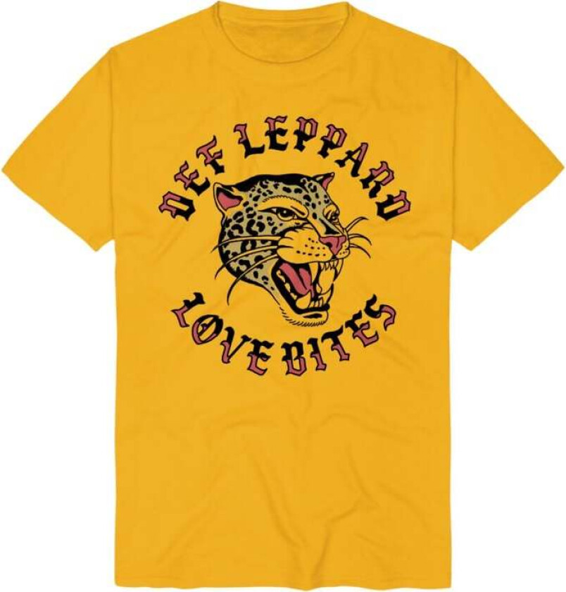 T-skjorte - Love Bites - S til 3XL - Herrer - gullfarget